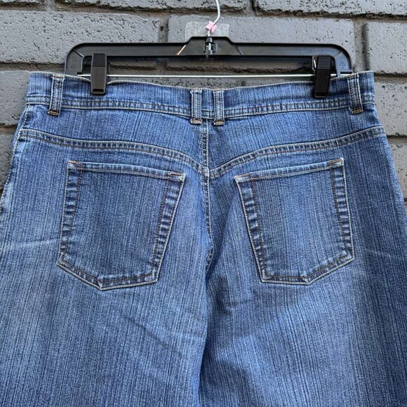 Gloria Vanderbilt Blue Jeans Denim High Rise Sz 12 Straight Leg Pre Washed Look - Picture 12 of 16